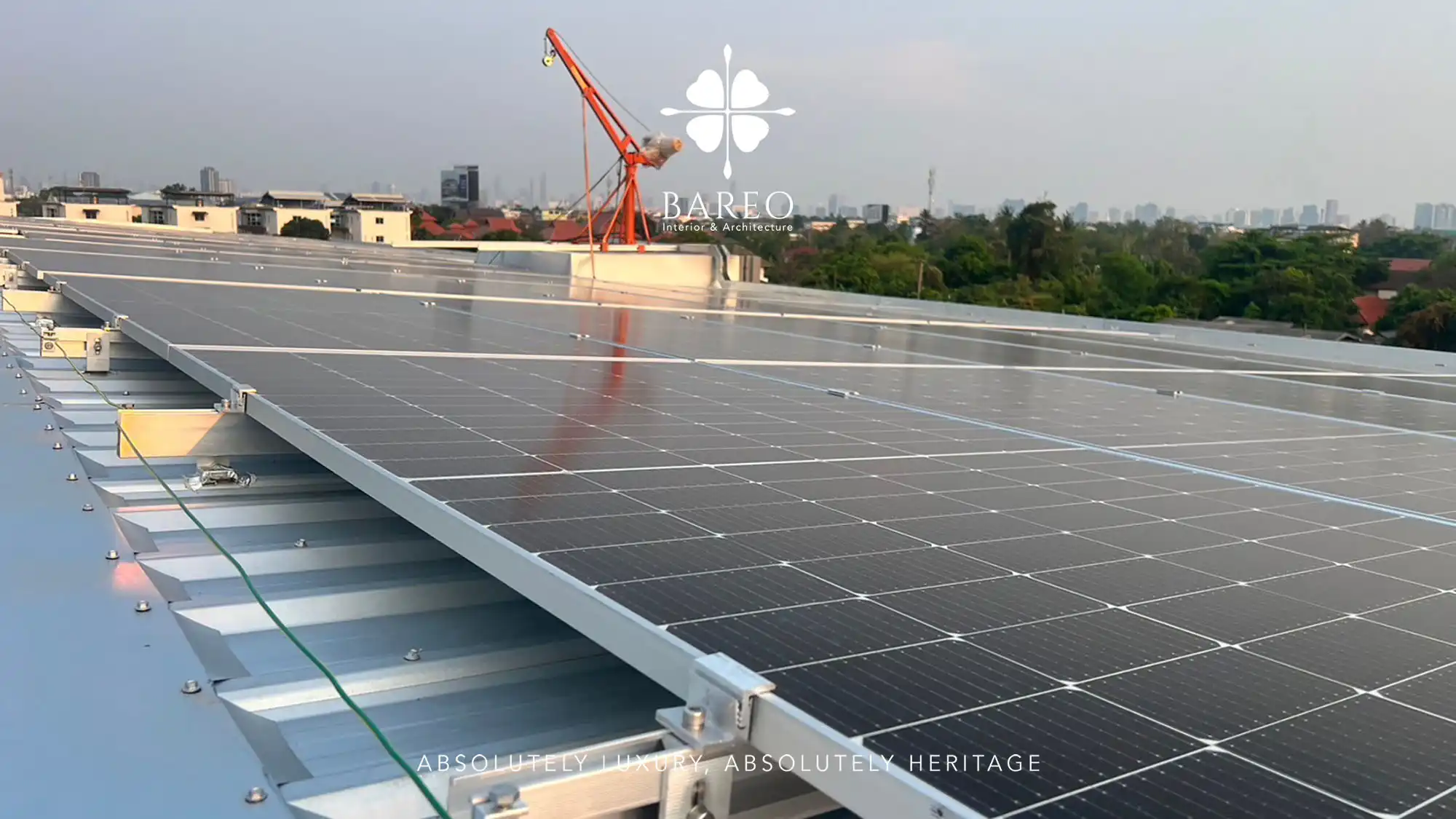 Solar Cells Roof Top Bareo Head Office Carbon Footprint